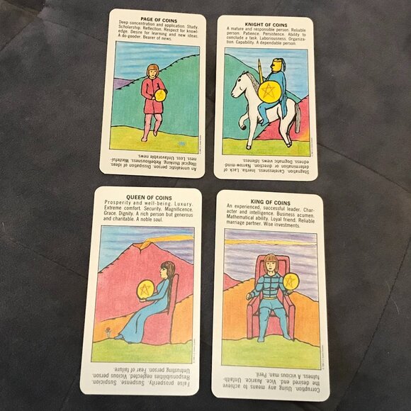 Starter Tarot Deck Vintage 1988 US Games Beginner Tarot - Picture 8 of 11
